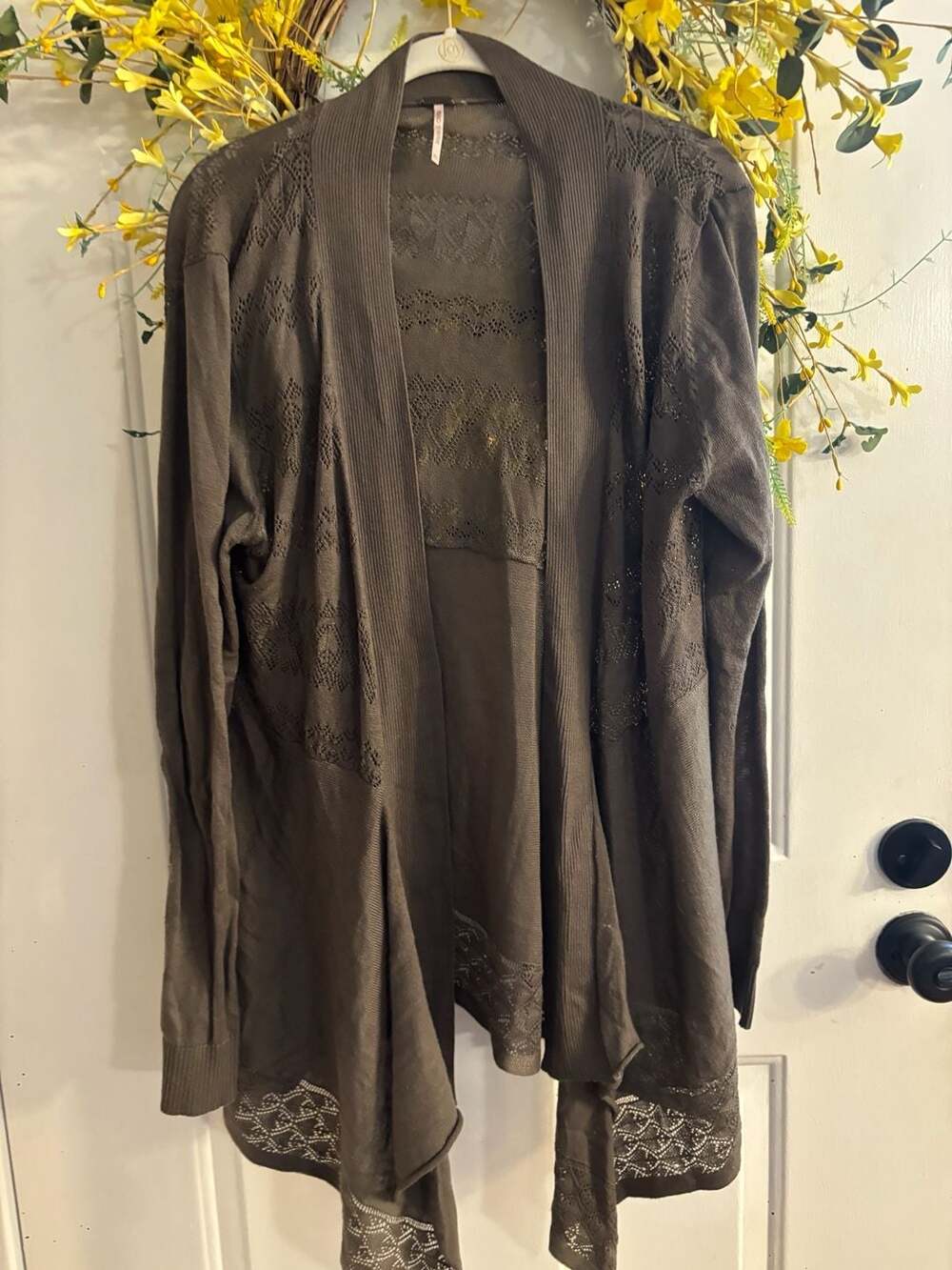 No Boundaries Lace Olive Cardigan XS (0-2)